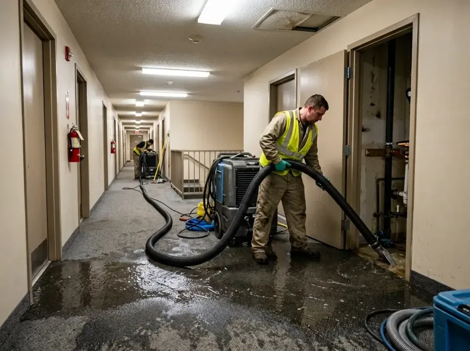 multi-unit-apartment-hallway-f-005 — frequently asked questions, Emergency Burst Pipe Water Extraction & Removal in Cedar Sp…